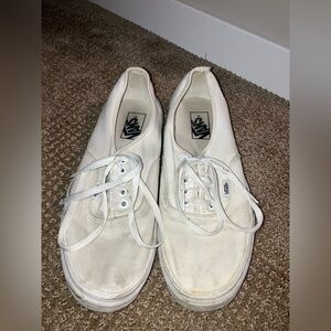 Vans Off-White Canvas Sneakers